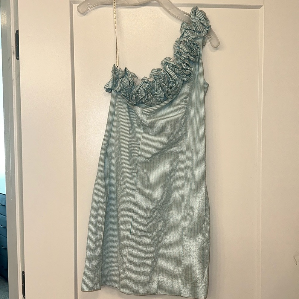 Lilly Pulitzer Light Teal Shoulder Summer Dress
